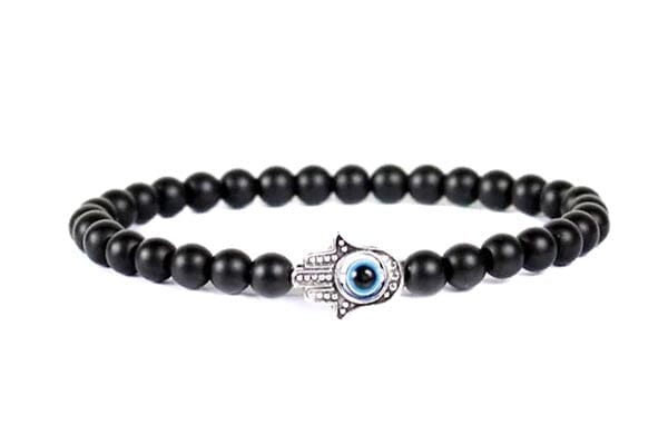 Evil Eye Hamsa Hand Black Bracelet Beads Evil Eye Sydney Grand Bazaar