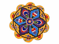 Turkish Trivet Flower Collection Yellow Ceramic Sydney Grand Bazaar 23