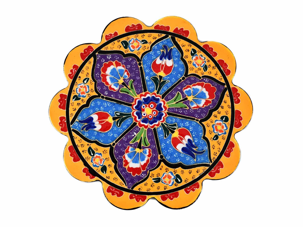 Turkish Trivet Flower Collection Yellow Ceramic Sydney Grand Bazaar 21
