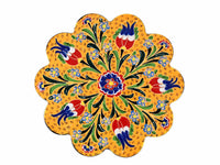 Turkish Trivet Flower Collection Yellow Ceramic Sydney Grand Bazaar 3