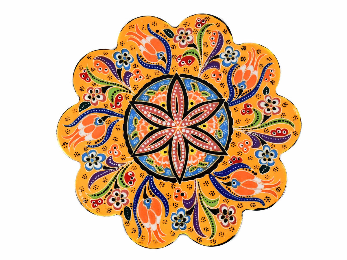 Turkish Trivet Flower Collection Yellow Ceramic Sydney Grand Bazaar 14