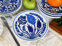 18 cm Turkish Plate Blue Iznik Collection Ceramic Sydney Grand Bazaar