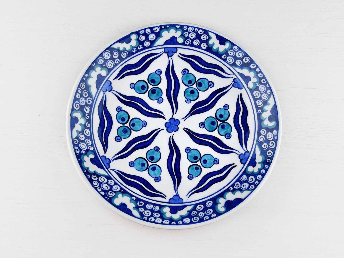 18 cm Turkish Plate Blue Iznik Collection Ceramic Sydney Grand Bazaar 12