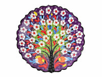 18 cm Turkish Plate Flower Collection Two Tone Purple Ceramic Sydney Grand Bazaar 4 