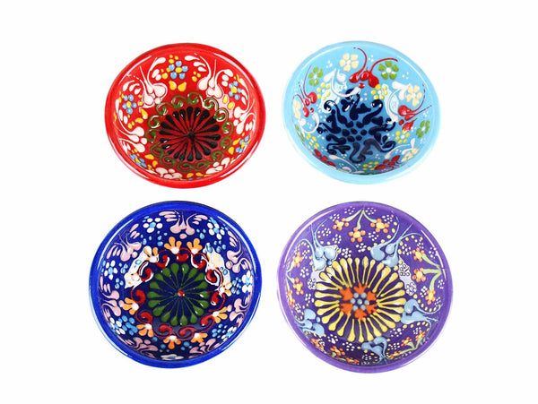 5 cm Turkish Bowls Dantel Set of 4 Ceramic Sydney Grand Bazaar Mixed 1 