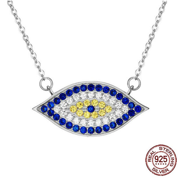 925 Evil Eye Silver Pendant Necklace Evil Eye Sydney Grand Bazaar