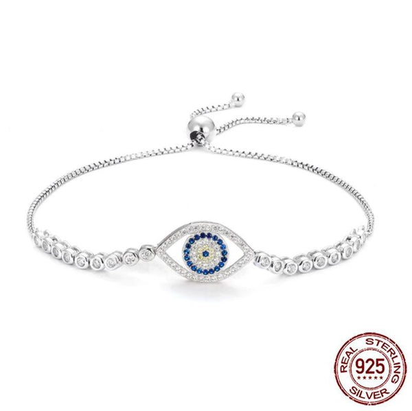 925 Evil Eye Sterling Silver Bracelet Design 3 Evil Eye Sydney Grand Bazaar