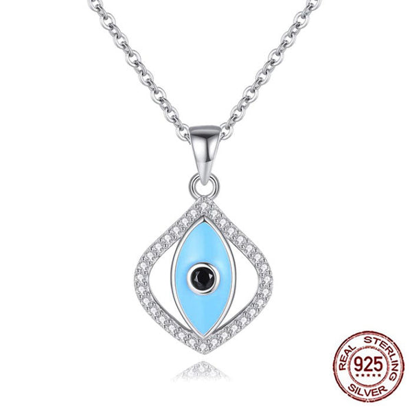 925 Silver Evil Eye Pendant Teardrop Necklace Evil Eye Sydney Grand Bazaar