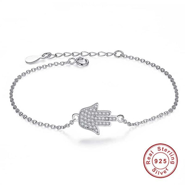 925 Sterling Silver Hamsa Hand Bracelet Evil Eye Sydney Grand Bazaar