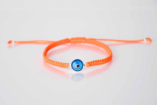 Evil Eye Bracelet Turquoise Eye Macrame Orange Evil Eye Sydney Grand Bazaar