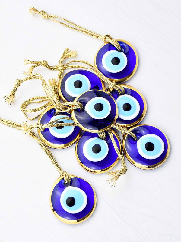 Evil Eye Glass Gold Colour Edge Evil Eye Sydney Grand Bazaar