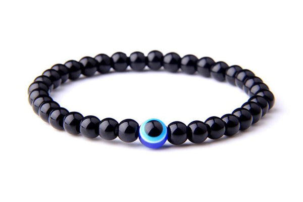 Evil Eye Plain Black Bracelet Beads Evil Eye Sydney Grand Bazaar