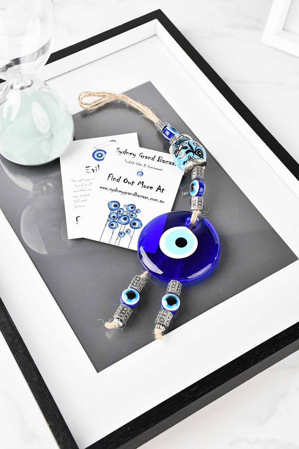 Evil Eye Wall Hanging Ball Turquoise Evil Eye Sydney Grand Bazaar