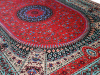 Prayer Rug Circle Medallion Red Beige Textile Sydney Grand Bazaar