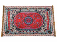 Prayer Rug Circle Medallion Red Beige Textile Sydney Grand Bazaar