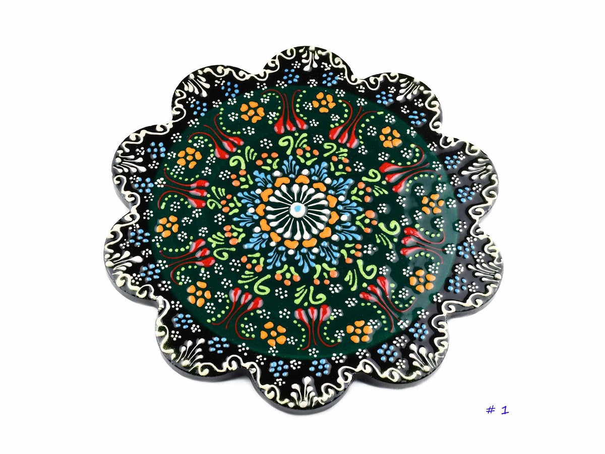 Turkish Ceramic Trivet Dantel Collection Green Ceramic Sydney Grand Bazaar 1