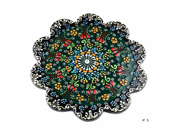 Turkish Ceramic Trivet Dantel Collection Green Ceramic Sydney Grand Bazaar 1