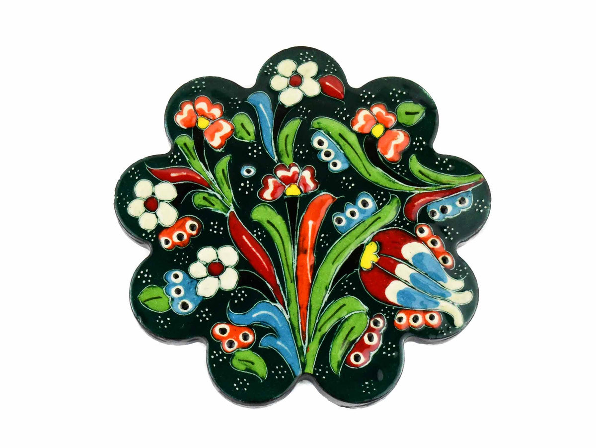 Turkish Coasters Flower Collection Green Ceramic Sydney Grand Bazaar 33