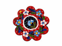 Turkish Coasters Flower Collection Red Ceramic Sydney Grand Bazaar 12
