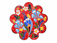 Turkish Coasters Flower Collection Red Ceramic Sydney Grand Bazaar 2