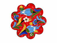 Turkish Coasters Flower Collection Red Ceramic Sydney Grand Bazaar 17
