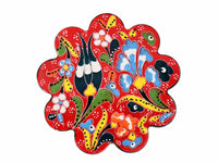 Turkish Coasters Flower Collection Red Ceramic Sydney Grand Bazaar 6