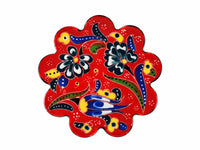 Turkish Coasters Flower Collection Red Ceramic Sydney Grand Bazaar 25