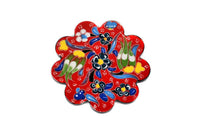 Turkish Coasters Flower Collection Red Ceramic Sydney Grand Bazaar 11