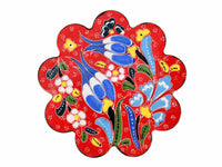 Turkish Coasters Flower Collection Red Ceramic Sydney Grand Bazaar 8