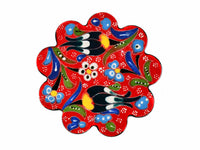Turkish Coasters Flower Collection Red Ceramic Sydney Grand Bazaar 9