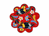 Turkish Coasters Flower Collection Red Ceramic Sydney Grand Bazaar 27
