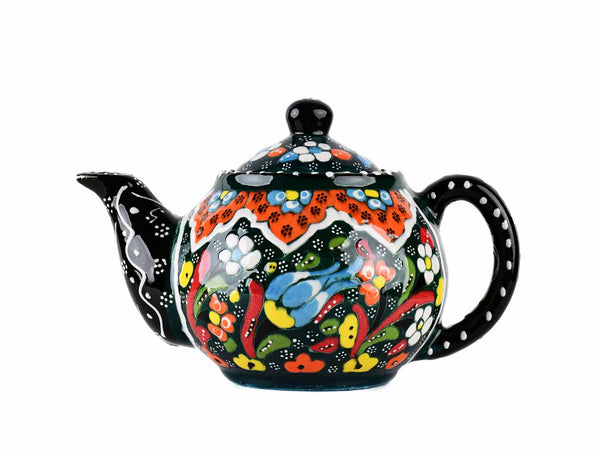 Turkish Decorative Teapot Small Flower Collection Green Ceramic Sydney Grand Bazaar 