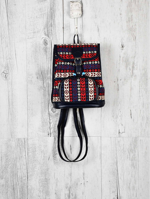 Turkish Handbag Backpack Stripe Multicolour Textile Sydney Grand Bazaar