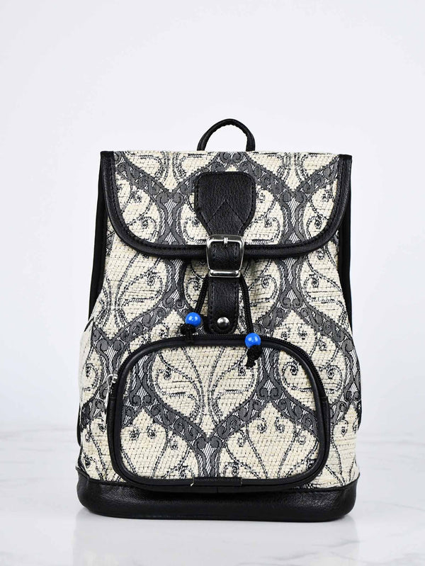Turkish Handbag Backpack Tradition Design Beige Textile Sydney Grand Bazaar