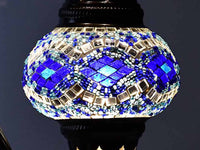 Turkish Mosaic Glass Shade Patterns and Colours Lighting Sydney Grand Bazaar Blue 12