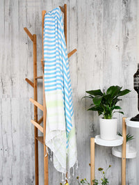 Turkish Towel Bamboo St. Tropez Blue Turkish Towel Sydney Grand Bazaar