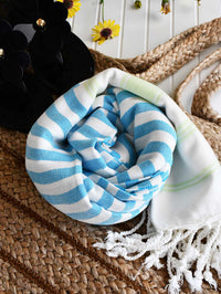 Turkish Towel Bamboo St. Tropez Blue Turkish Towel Sydney Grand Bazaar