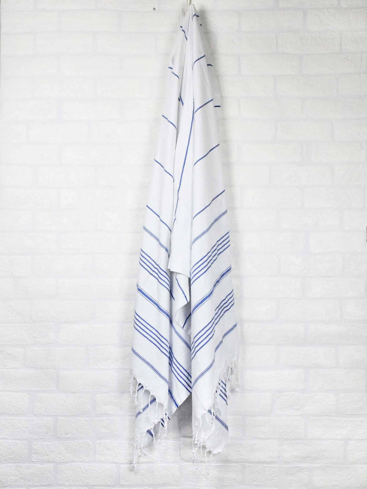 Turkish Towel Classic Blue Striped White Turkish Towel Sydney Grand Bazaar 