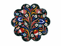 Turkish Trivet Flower Collection Dark Green Ceramic Sydney Grand Bazaar 14
