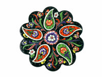 Turkish Trivet Flower Collection Dark Green Ceramic Sydney Grand Bazaar 10