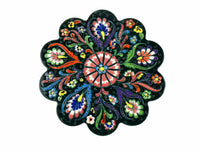 Turkish Trivet Flower Collection Dark Green Ceramic Sydney Grand Bazaar 1