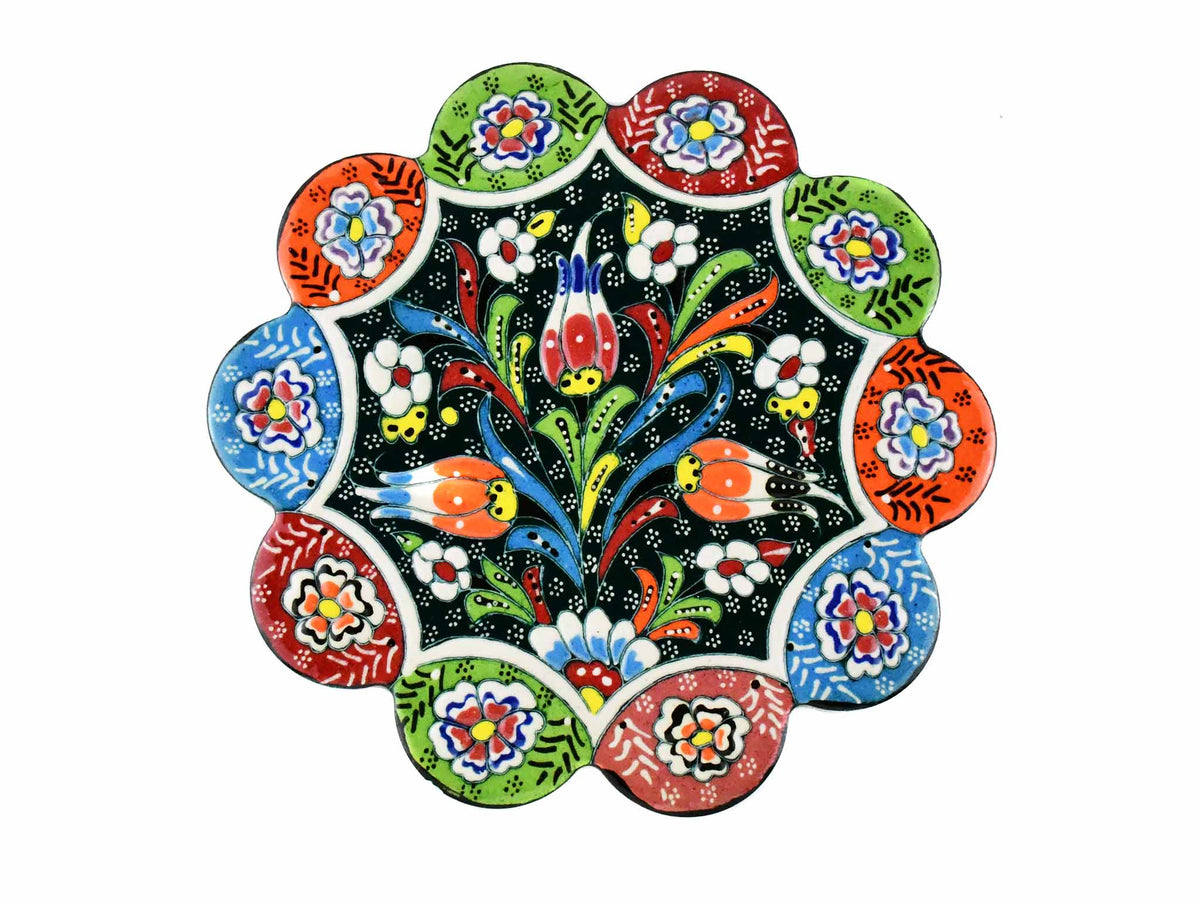 Turkish Trivet Flower Collection Dark Green Ceramic Sydney Grand Bazaar 6