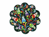 Turkish Trivet Flower Collection Dark Green Ceramic Sydney Grand Bazaar 11