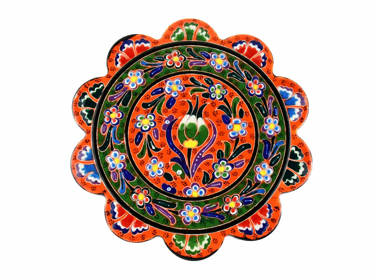 Turkish Trivet Flower Collection Orange Ceramic Sydney Grand Bazaar 15