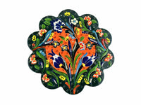 Turkish Trivet Flower Collection Two Tone Green Ceramic Sydney Grand Bazaar 6