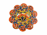 Turkish Trivet Flower Collection Two Tone Orange Ceramic Sydney Grand Bazaar 2 