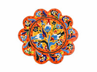 Turkish Trivet Flower Collection Two Tone Orange Ceramic Sydney Grand Bazaar 4 