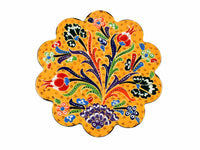 Turkish Trivet Flower Collection Yellow Ceramic Sydney Grand Bazaar 13