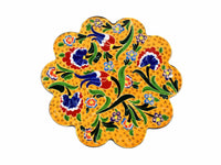 Turkish Trivet Flower Collection Yellow Ceramic Sydney Grand Bazaar 18
