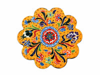 Turkish Trivet Flower Collection Yellow Ceramic Sydney Grand Bazaar 12